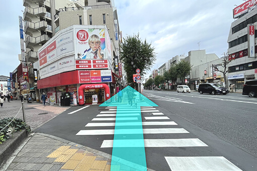 タウンセブン前を直進